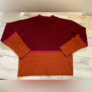 Deux Par Deux Orange Sweater Size 14